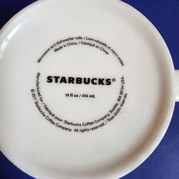 Starbucks Las Vegas Black Coffee Cup 14 oz Tea Mug 2014 Limited Edition - Picture 9 of 9